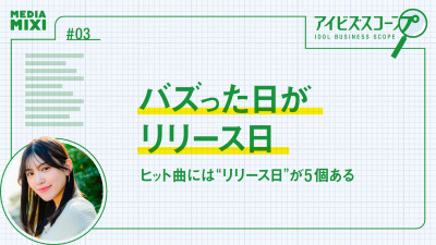 「バズった日がリリース日」ヒット曲には“リリース日”が5個ある【望月優夢のアイビズスコープ #03】