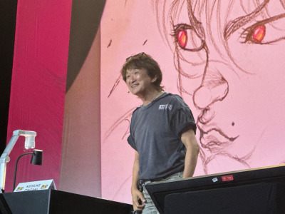 『刃牙』板垣恵介「泣きそうになった」Japan Expoの大歓声に 初来仏ライブドローイング全記録