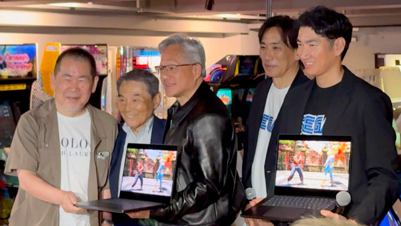 セガとNVIDIA、秋葉原で特別イベント開催 ジェンスン・フアンCEO来日『VIRTUA FIGHTER CROSSROADS』をRTX Sparkで披露
