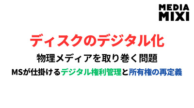 ソニーの「2028年ディスク生産終了」にマイクロソフトが用意した回答　13年越しのDRM再挑戦