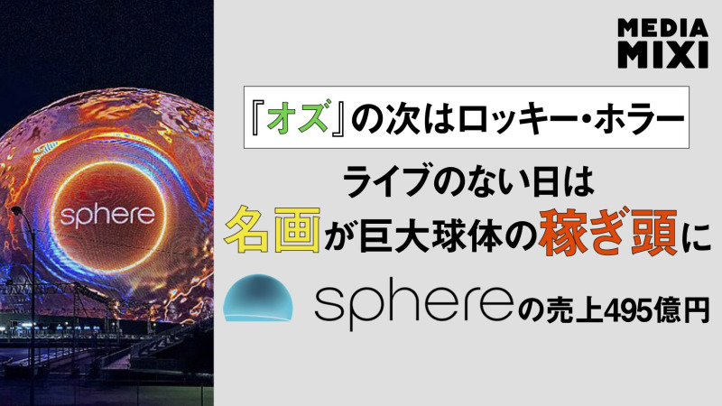 ラスベガス球体型アリーナ「スフィア」運営会社、11%増収 『オズの魔法使い』上演回数増が寄与