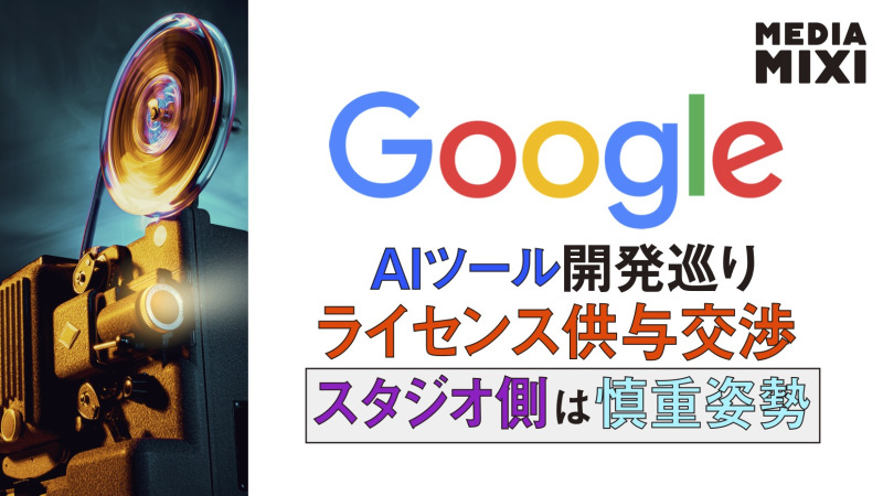 グーグル、AIツール開発巡り映画スタジオにライセンス供与要求か