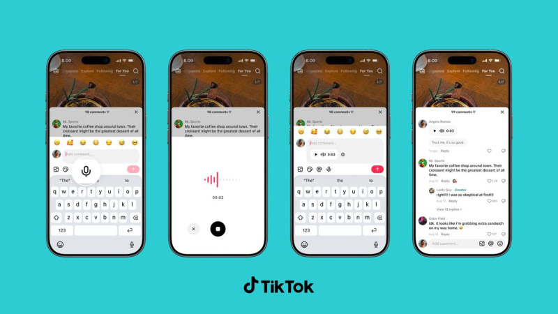 TikTok、コメント欄に新機能追加 声で送れる「ボイスコメント」など