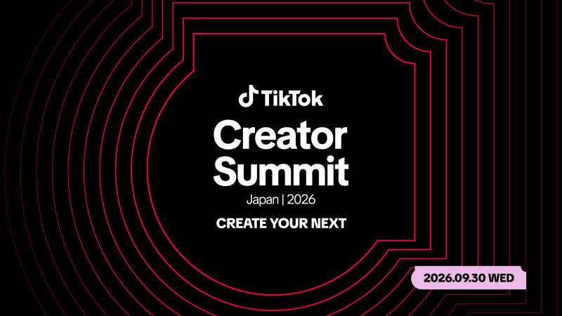 「TikTok Creator Summit Japan 2026」、野性爆弾の「くっきー！」らスペシャルゲスト決定 司会はMC TAKA