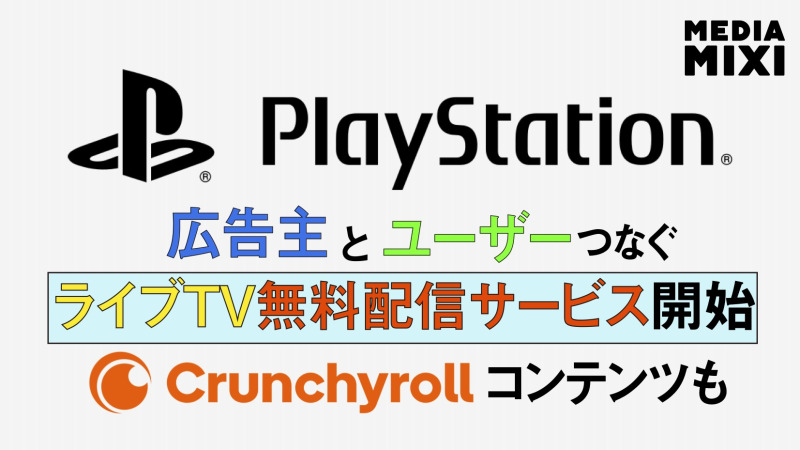 ソニー、PS5でライブTV無料配信サービス開始 米国