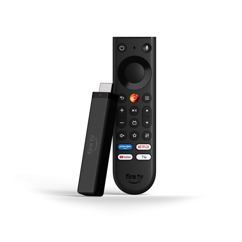Amazon、新「Fire TV Stick 4K」と「Fire TVリモコン」を発表 スリムデザインで電源アダプター不要