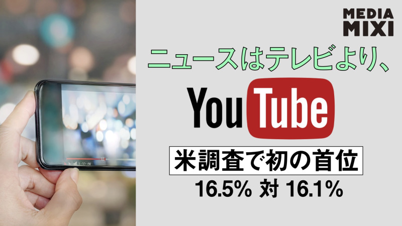 YouTube、米国で最大のニュース情報源に 米大学調査